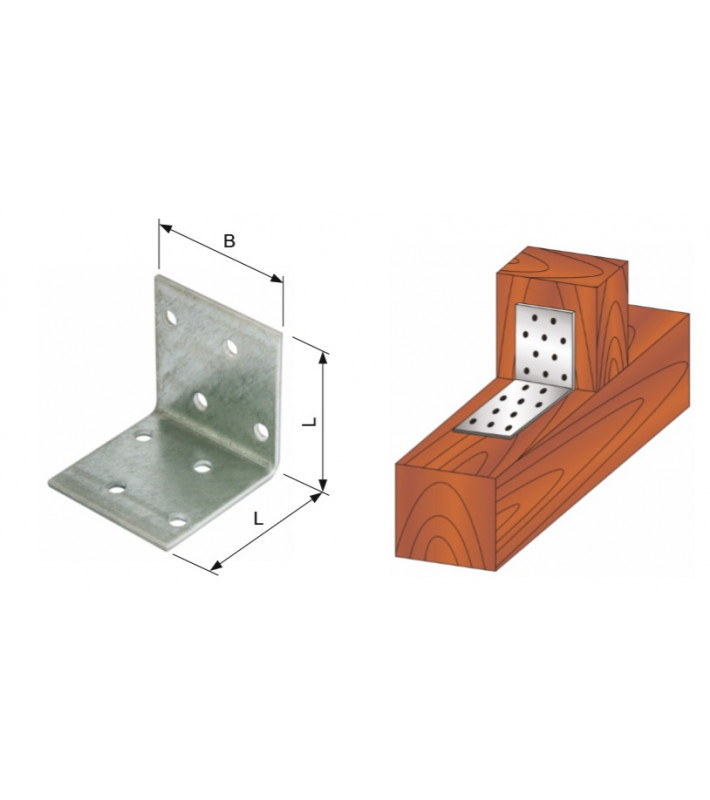 Úhelník perforovaný, tloušťka 2 mm