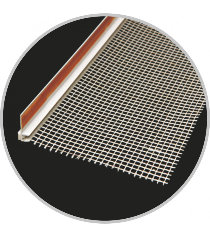 Okenní profil s páskou APU se sítí VERTEX